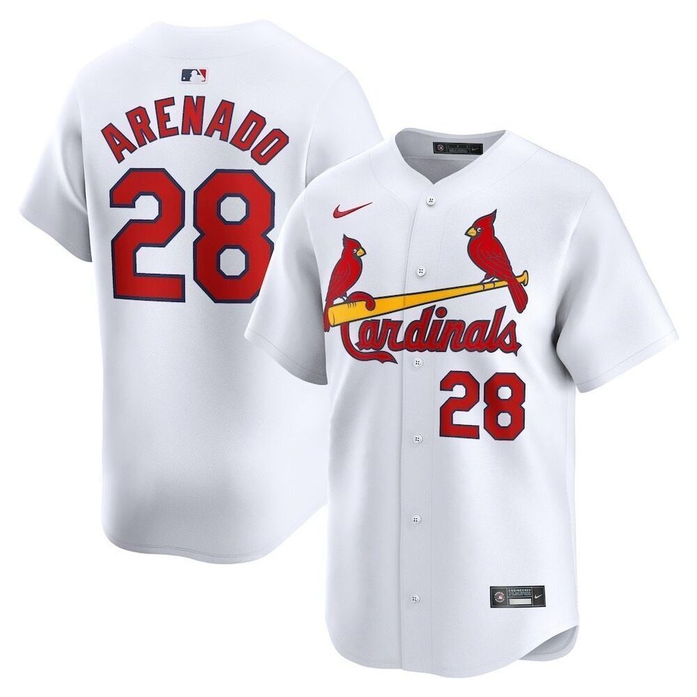 Nike MLB Nolan Arenado #28 St. Louis Cardinals Home Limited Edition Player Jerse